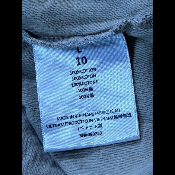 Fear Of God Essentials Shirt Large Tall / 10 Boys Beige Long Sleeve 100% Cotton - Picture 9 of 9